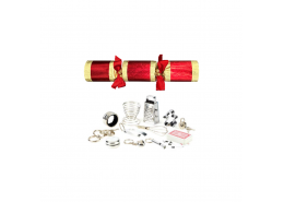 14" Opulent Red/Gold Hand Made Cracker 